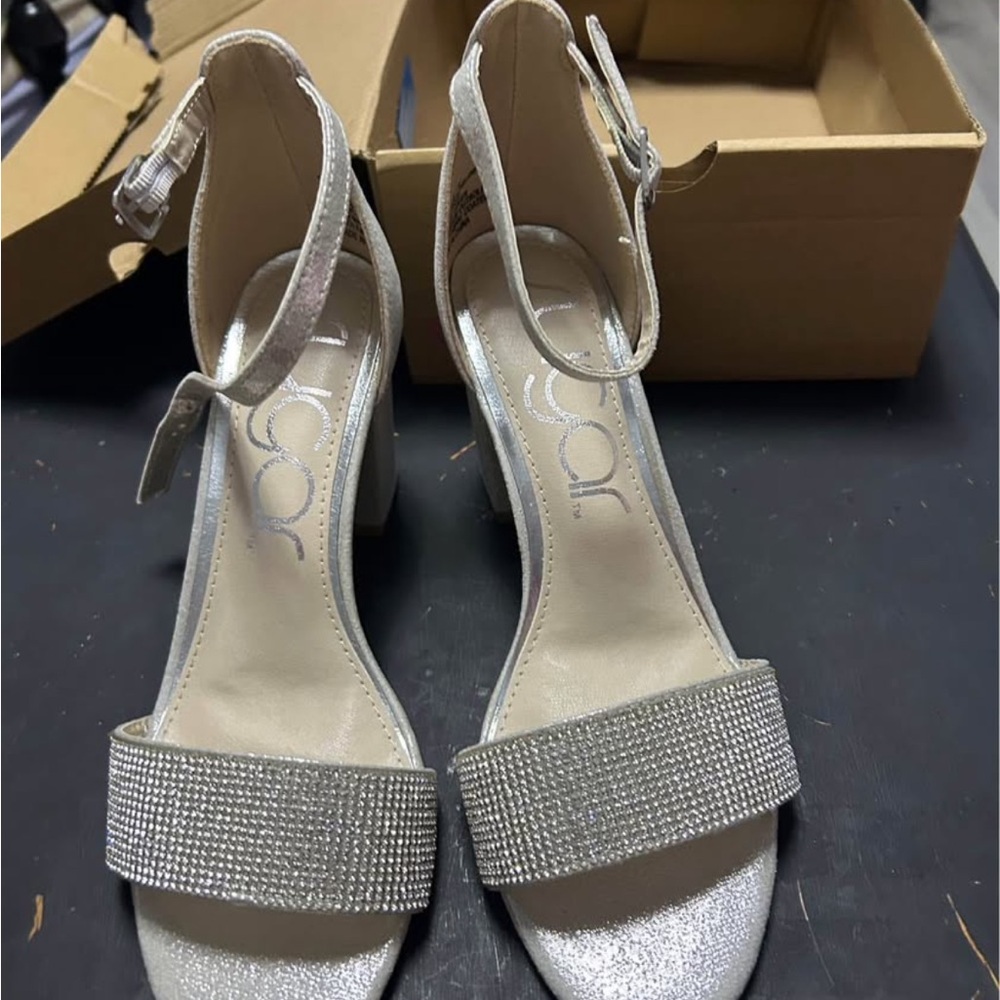 Elegant Silver Women's Heels
